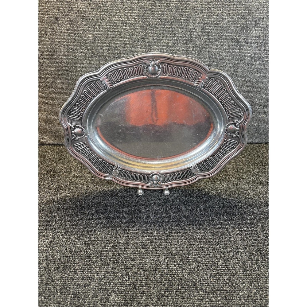 Vtg~Wilton Armetale Germain Oval Bowl Richard Wilton Collection~15"